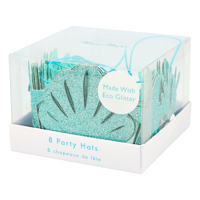 Corona glitterata sirene - Set di 8