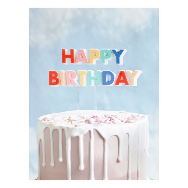 Decorations De Gateau D Anniversaire Happy Birthday Meri Meri Design Enfant