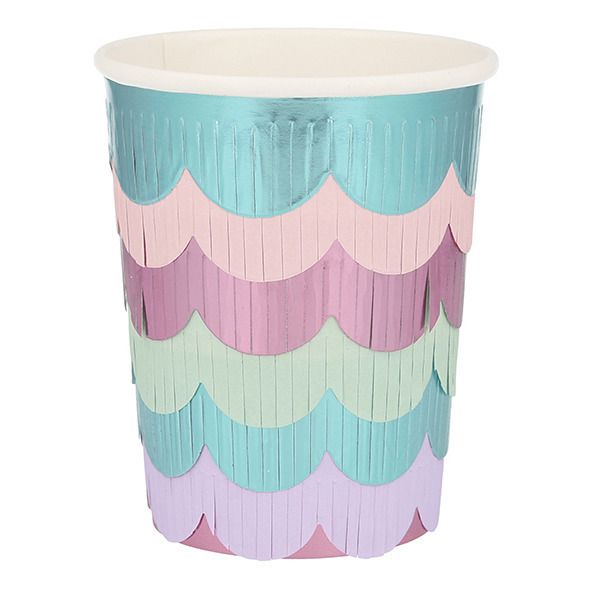 Mermaid Paper Cups - Set of 8