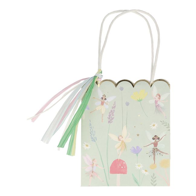 Bolsas de papel de cumpleaños Hadas - Juego de 8
