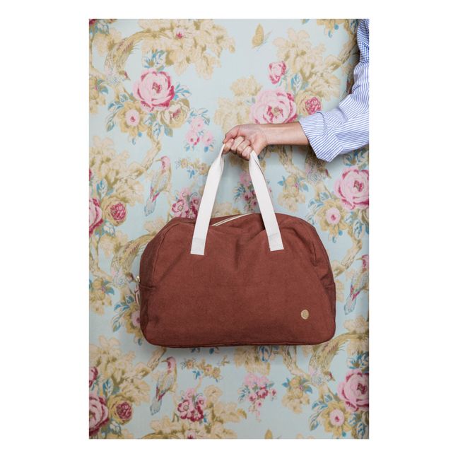 Iona Overnight Bag | Rhubarb colour