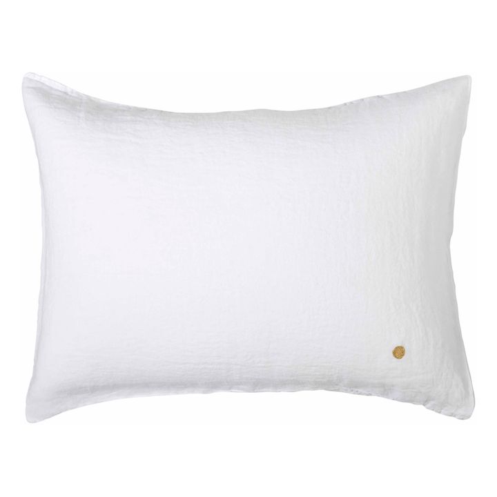 Hemp Mona Pillow Cover | White- Product image n°0