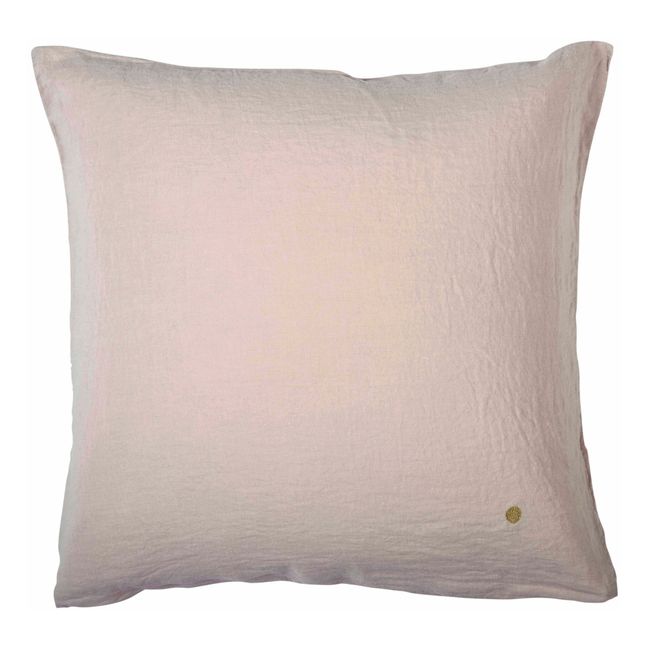 Funda de almohada Mona de Cáñamo | Rosa Polvo