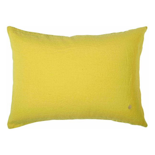 Funda de almohada Mona de Cáñamo | Amarillo