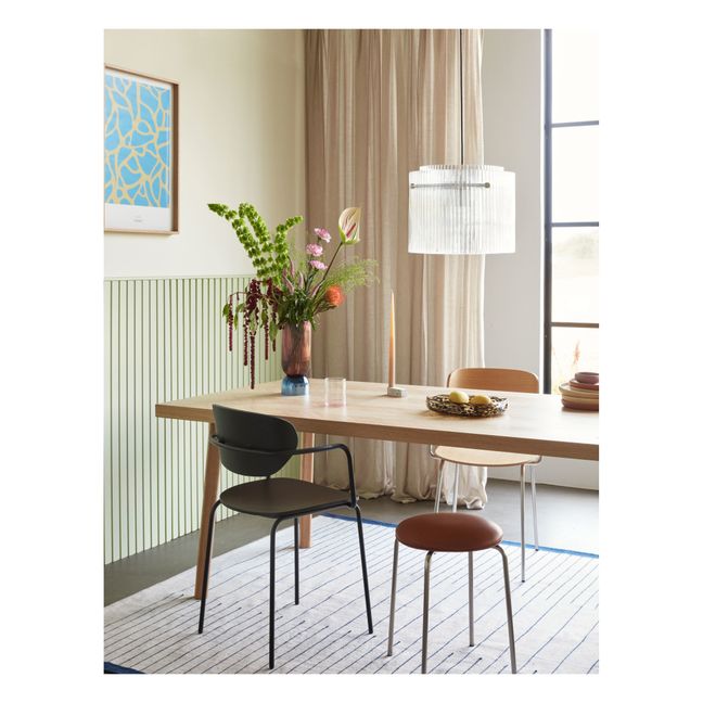 Hocker aus Metall | Haselnussbraun