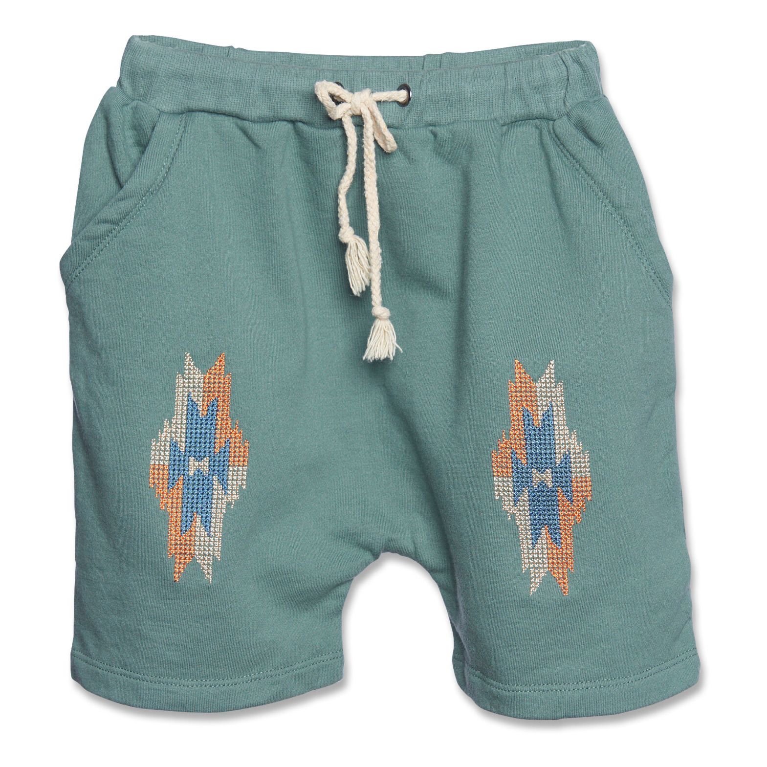 Wander & Wonder - Short Aztec - Fille - Vert kaki