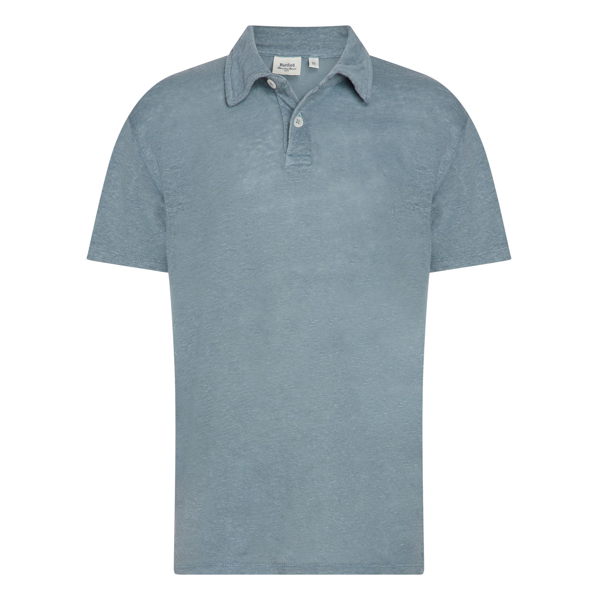 Polo Lin Bleu gris Hartford Mode Adolescent, Enfant - Smallable