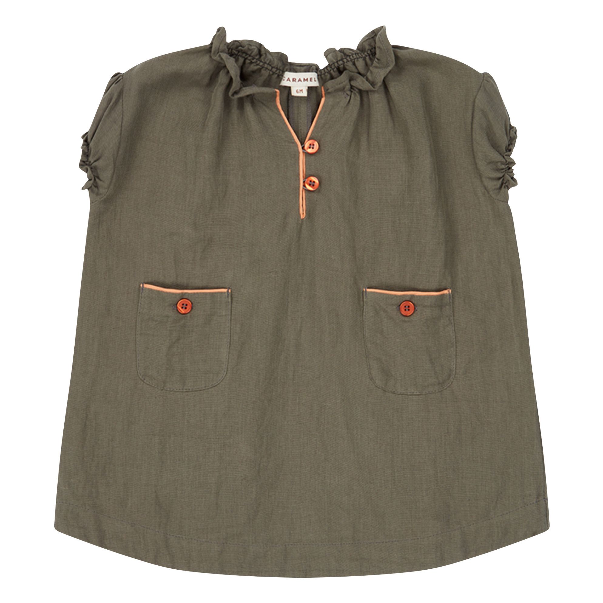 Caramel - Robe Urchin - Fille - Vert kaki