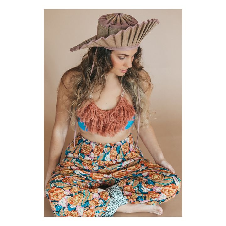 Cappello Capri Flores Bungalow - Collezione Donna  | Terracotta- Immagine del prodotto n°1