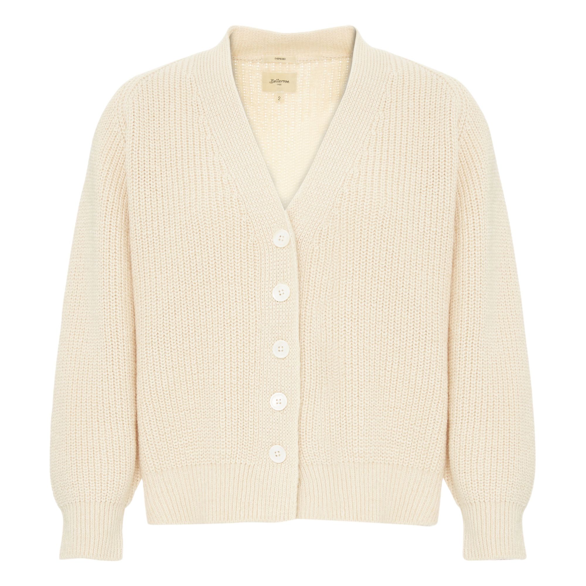 Dosany Wool and Mohair Cardigan - Women's Collection - Beige