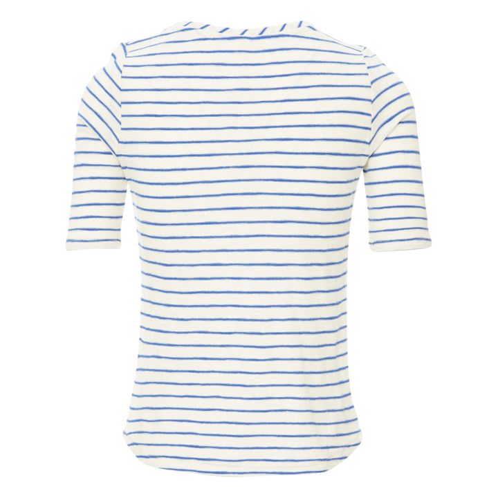 Seas Linen Stripe T-shirt - Women's Collection  | Blue- Product image n°6