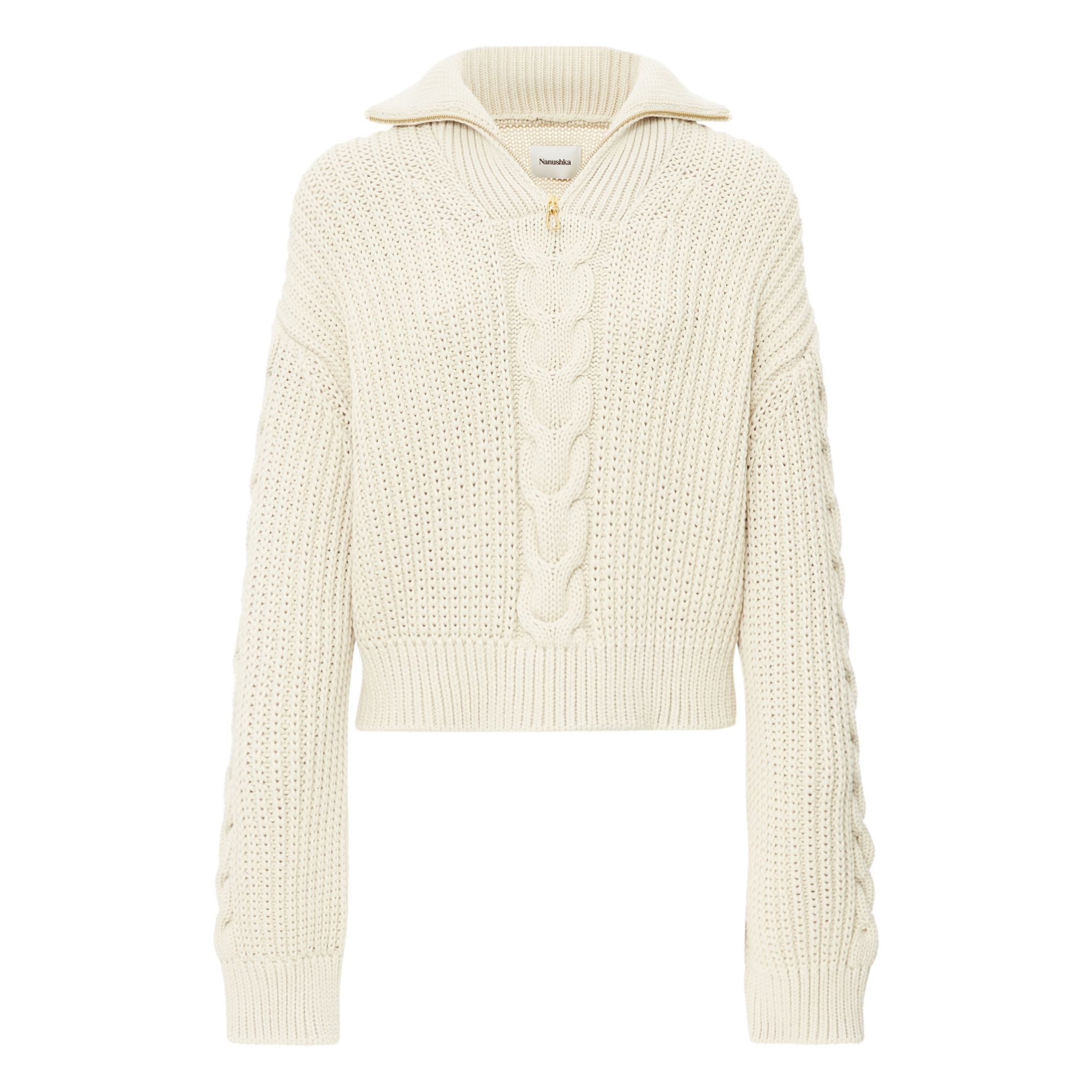 knitted jumper cream