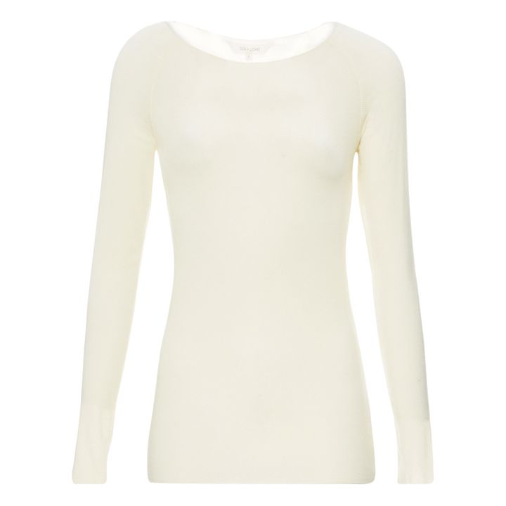 T-Shirt Amalie | Blanc cassé- Image produit n°0