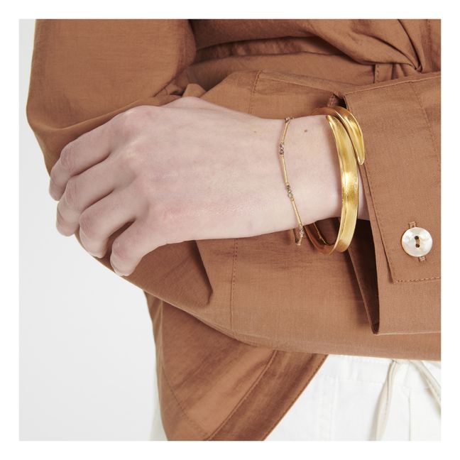 Brazalete Ella Pyrite | Dorado