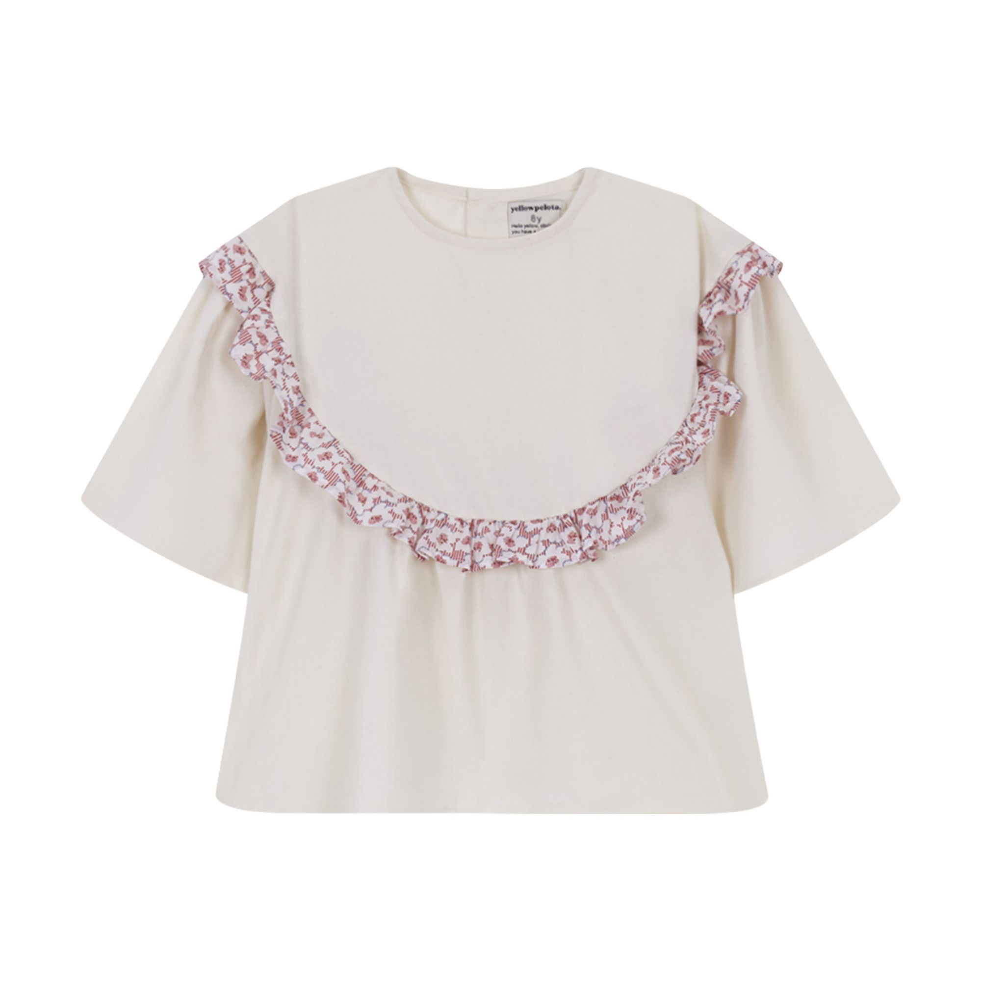 Yellowpelota - Blouse Liberty Deckchair - Fille - Ecru