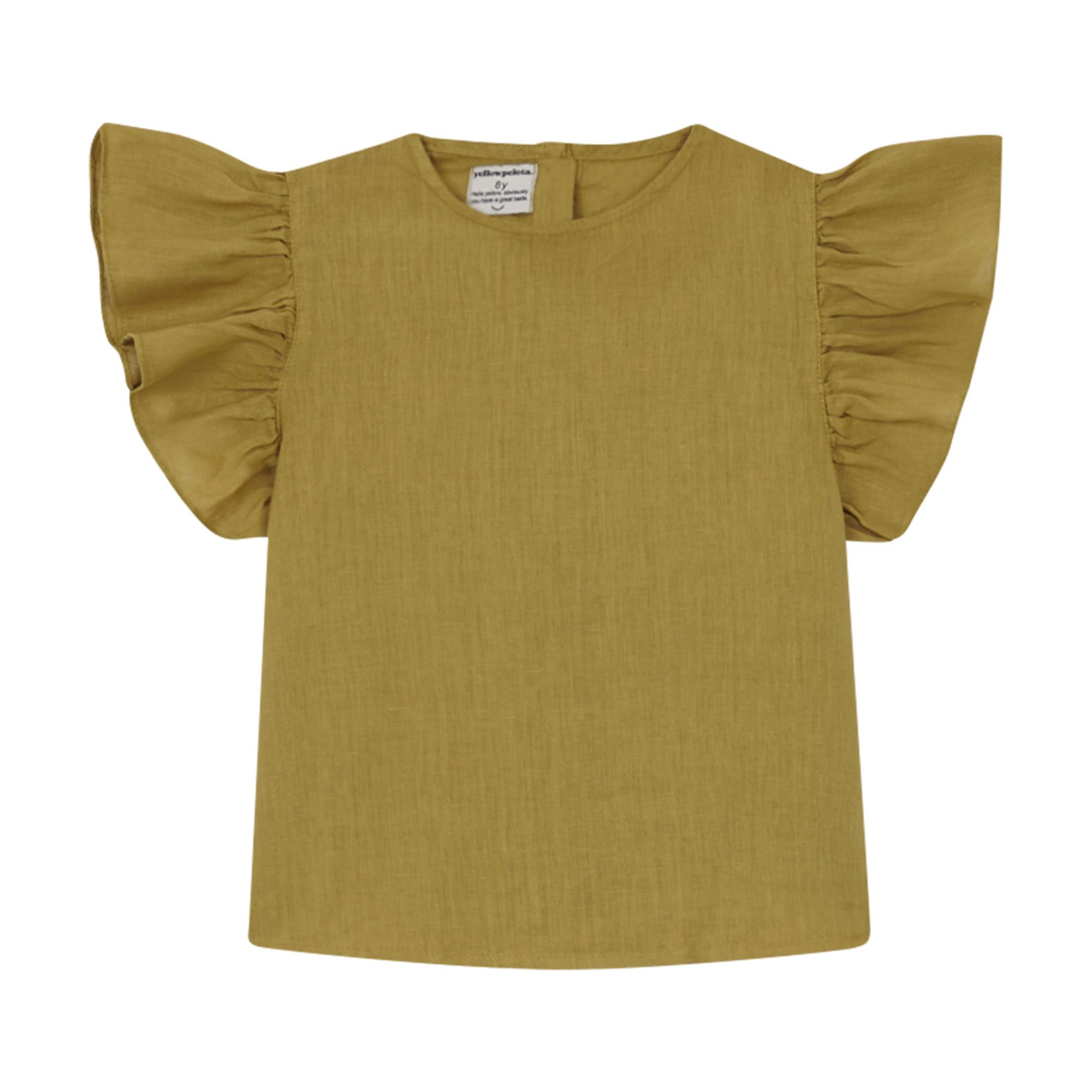 Yellowpelota - Blouse Lin Daisy - Fille - Ocre