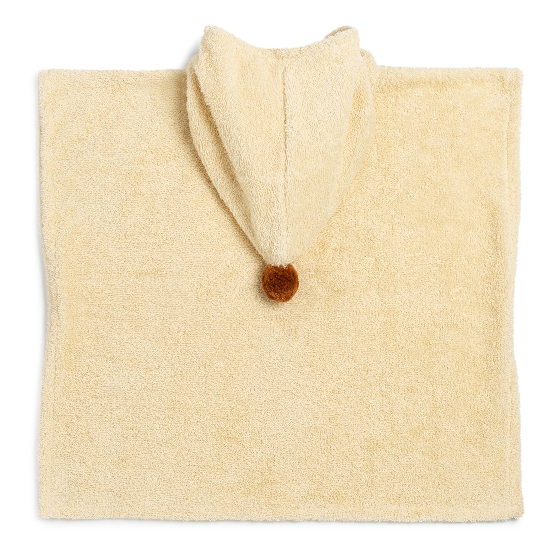 Ritual Traditionel mave Nobodinoz - So Cute Organic Cotton Poncho - Vanilla | Smallable