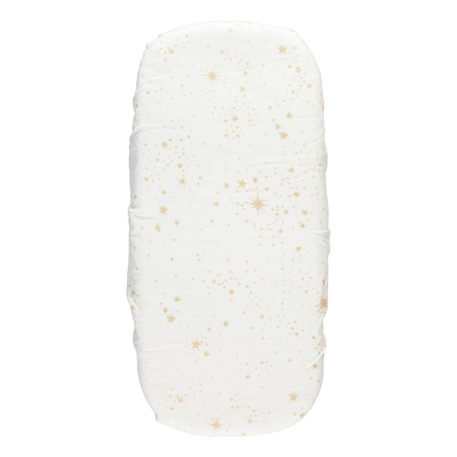 Lenzuolo per culla Melody in cotone bio | Bianco