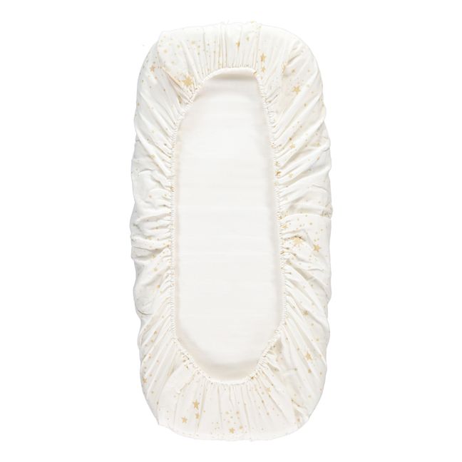 Spannbettuch für Babybett Melody aus Bio-Baumwolle | Weiß