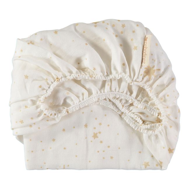 Spannbettuch für Babybett Melody aus Bio-Baumwolle | Weiß