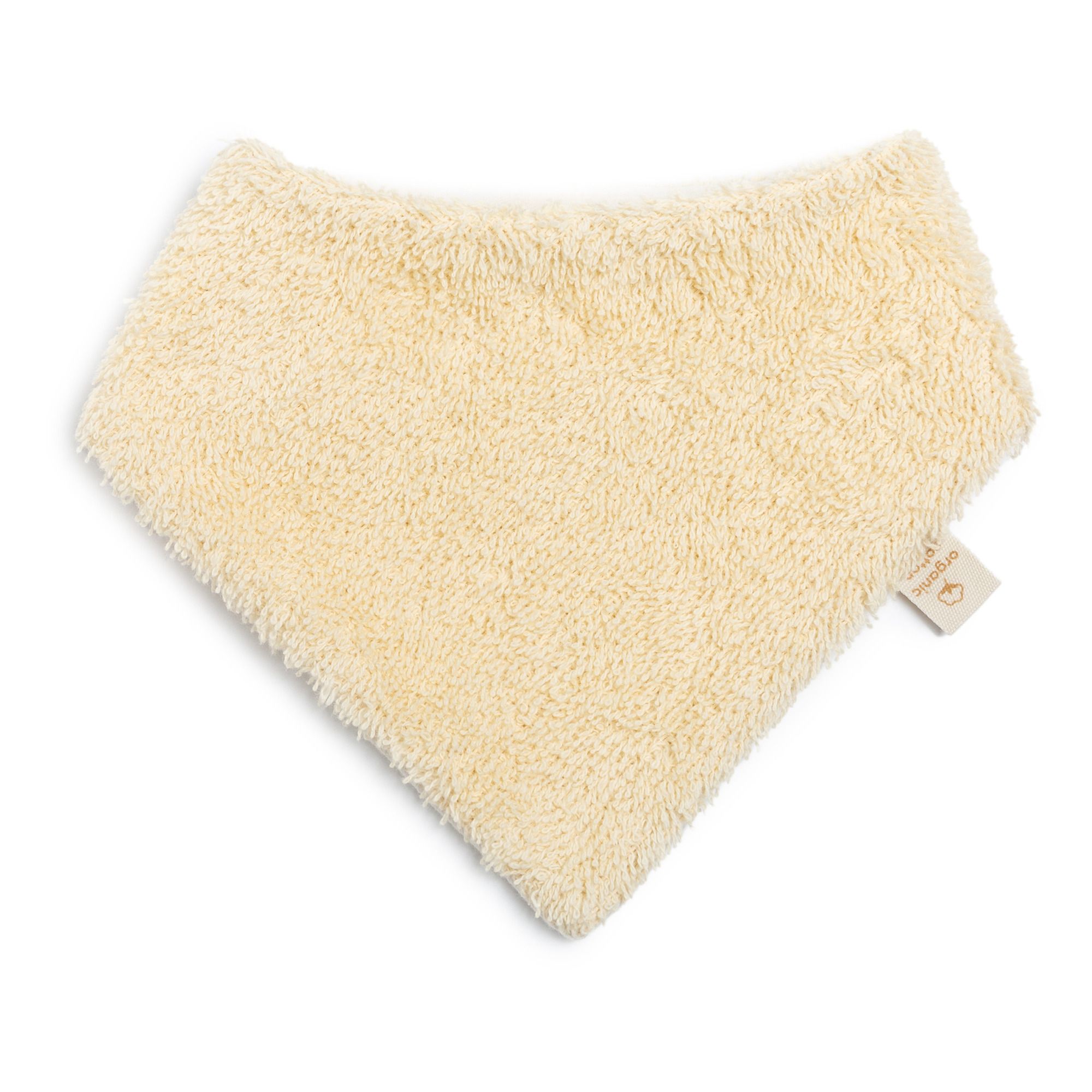 Nobodinoz - Bavoir Bandana So Cute en coton bio - Vanille