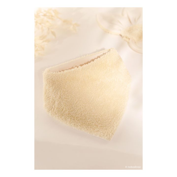 So Cute Organic Cotton Bandana Bib  | Vanilla- Product image n°1