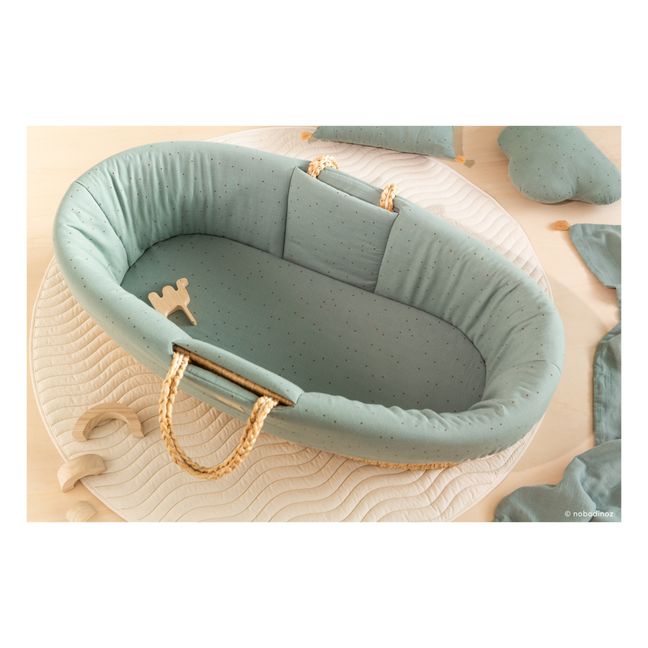 Organic Cotton Fitted Sheet for Melody Moses Basket Cream