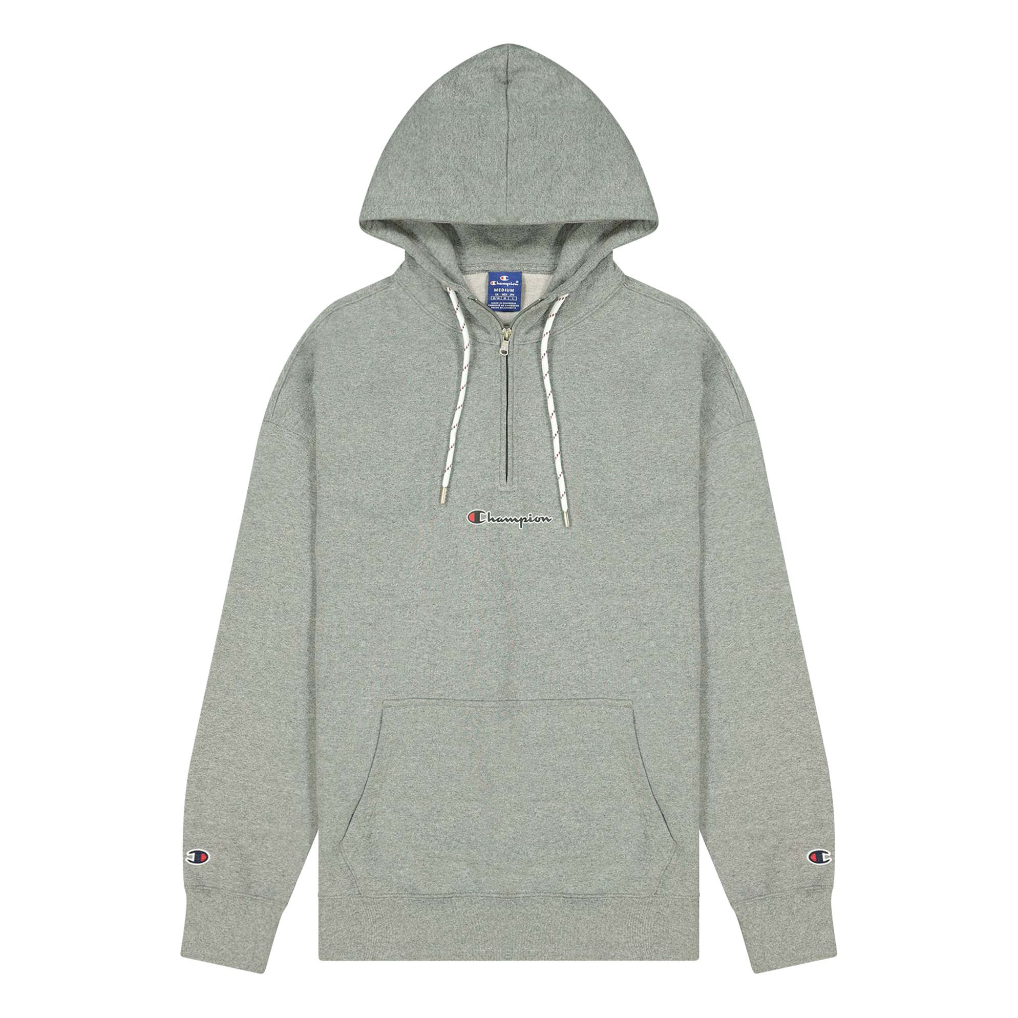 Champion - Hoodie Zippé Mini Logo - Homme - Gris