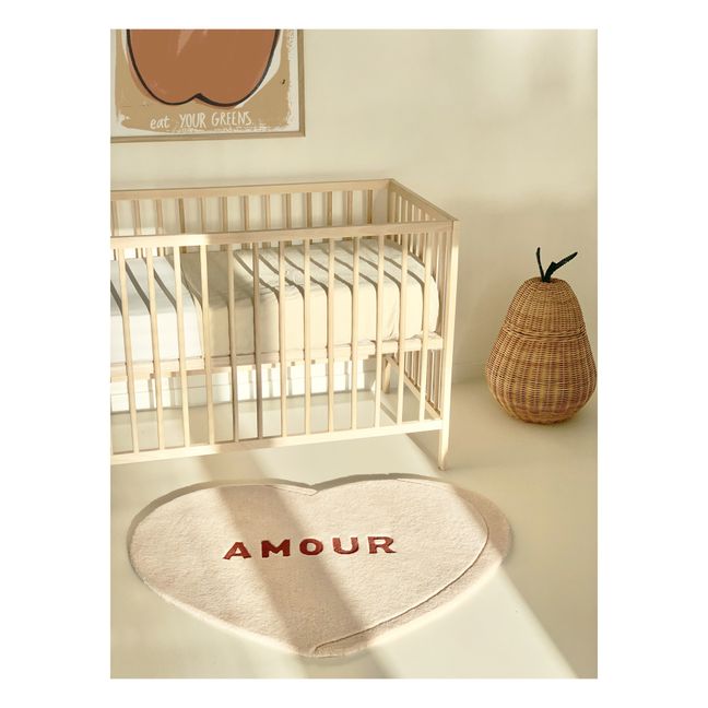 Tappeto in lana Coeur Amour | Rosa
