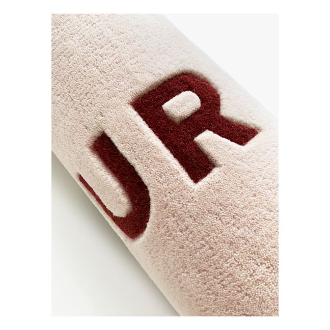 Woollen Heart 'Love' Rug | Pink