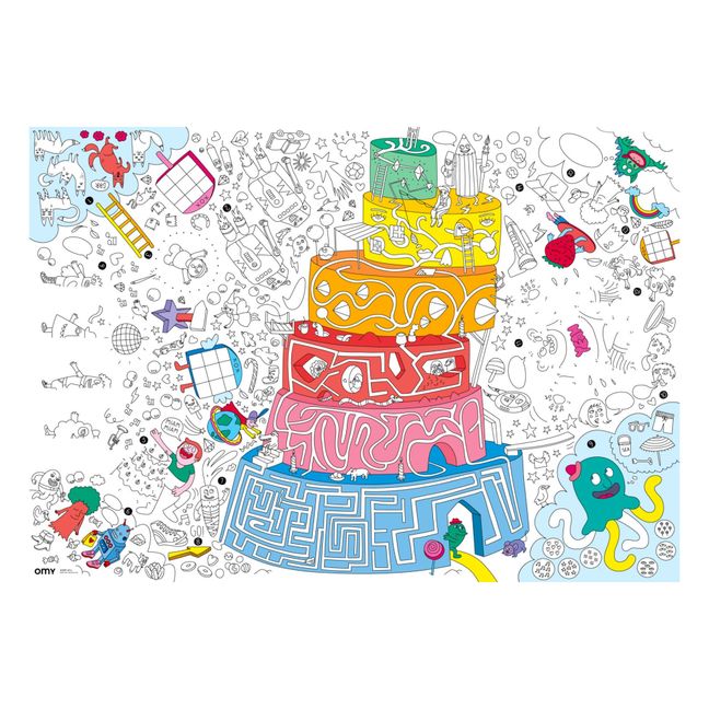 Giant Colouring-in Poster - Games