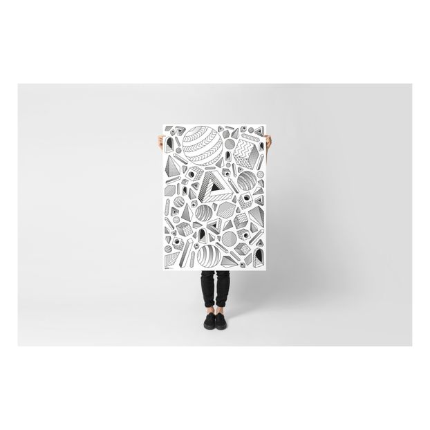 Poster gigante da colorare 100% personalizzabile - Menu a sorpresa per