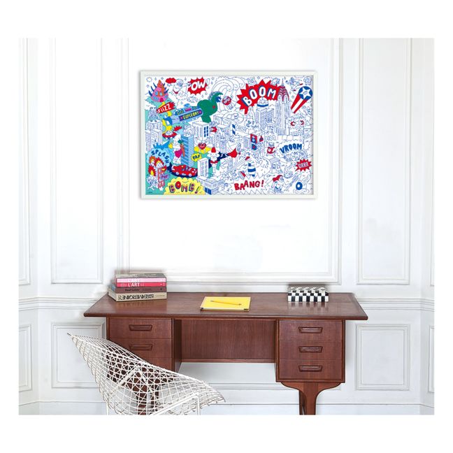 Póster gigante para colorear - Super Héro