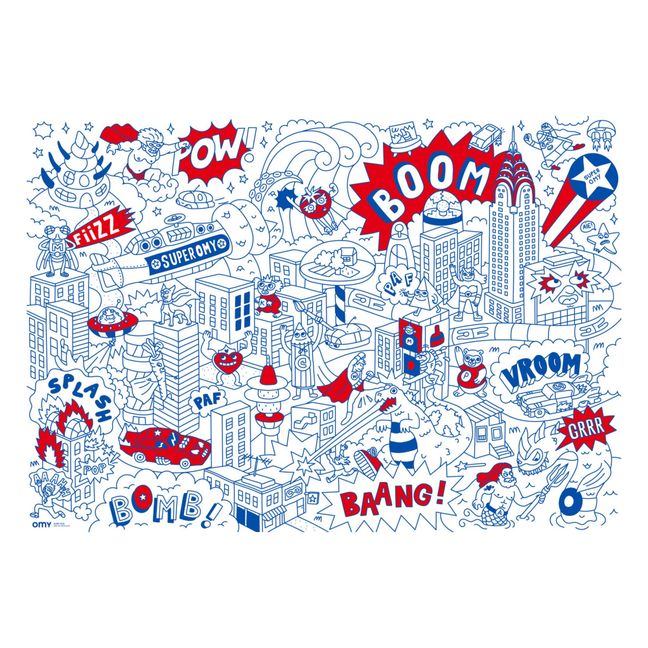 Giant Colouring-in Poster - Superhero