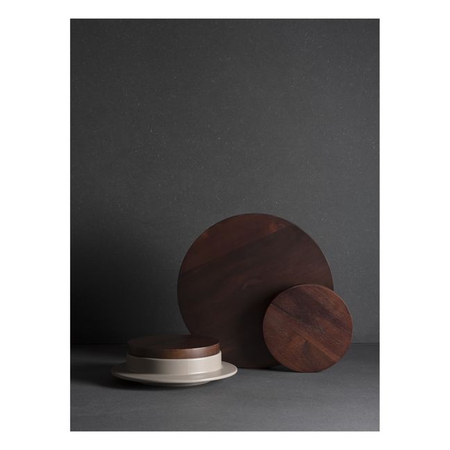 Acacia Wood Dishes to Dishes Lid Bois foncé