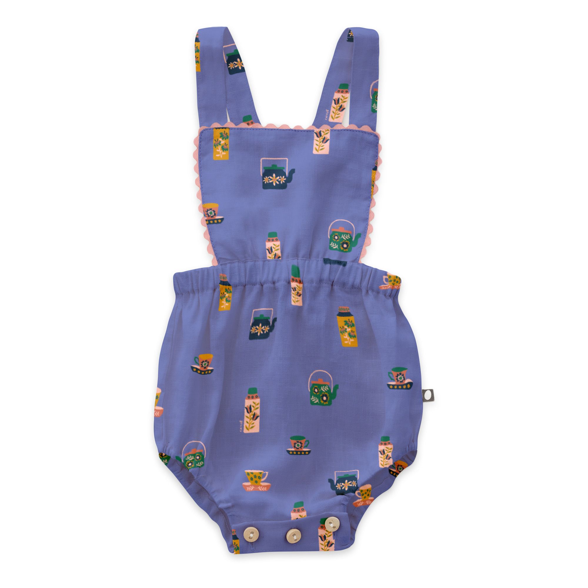 Oeuf NYC - Barboteuse Lin - Fille - Bleu