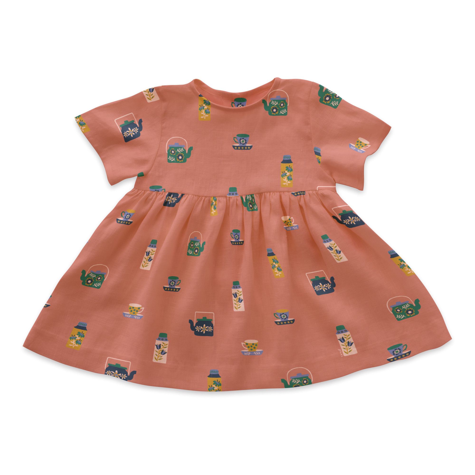 Oeuf NYC - Robe Thé Lin - Fille - Rose