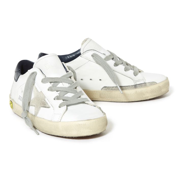 Superstar suede cheap trainers navy/white