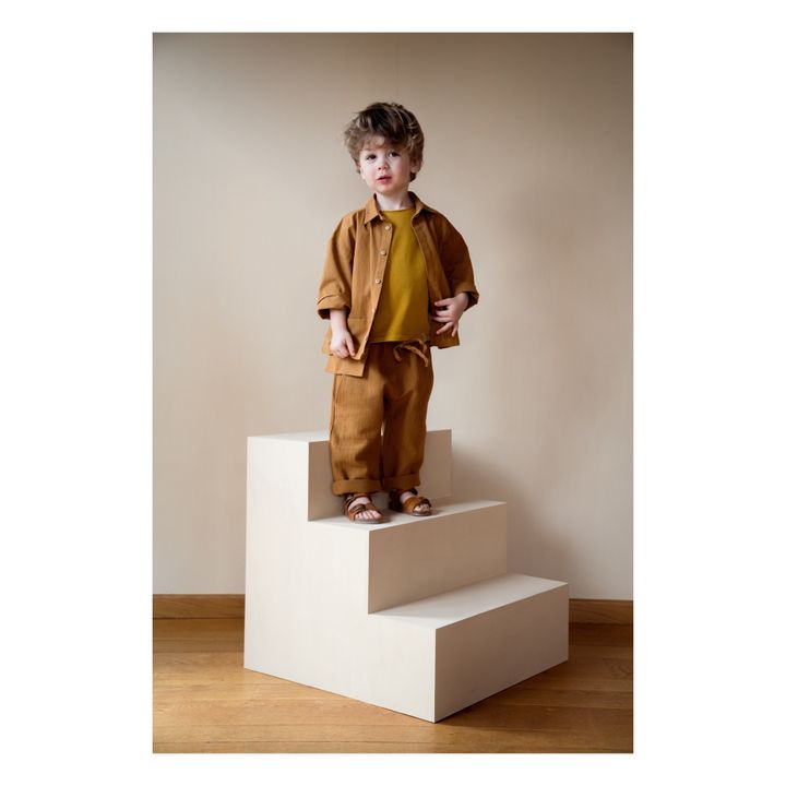 Frits Organic Cotton Trousers  | Camel- Product image n°1