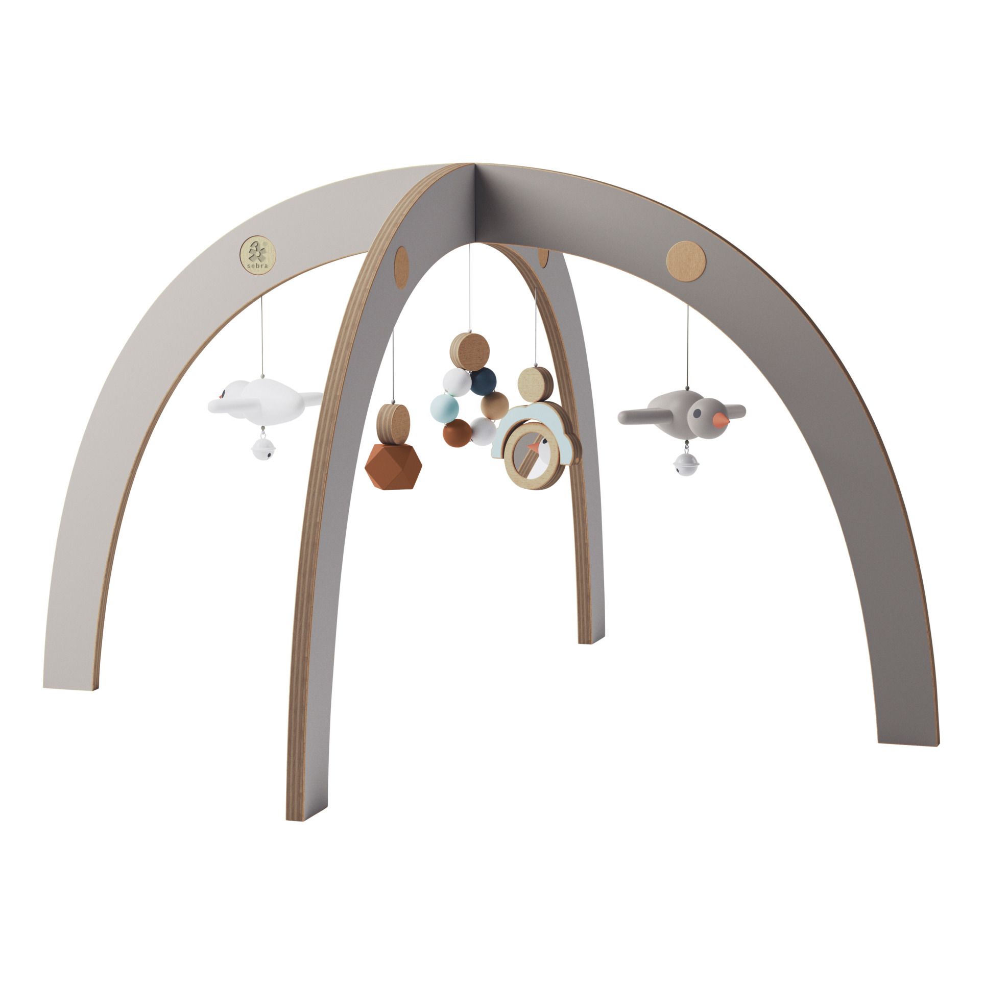 Wooden Activity Arch Grey Sebra Design Baby