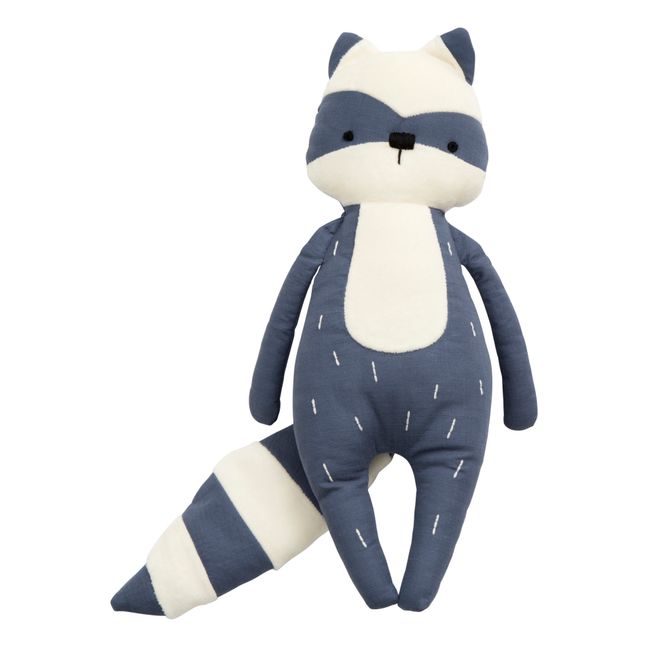 Racoon Cotton Soft Toy Blue