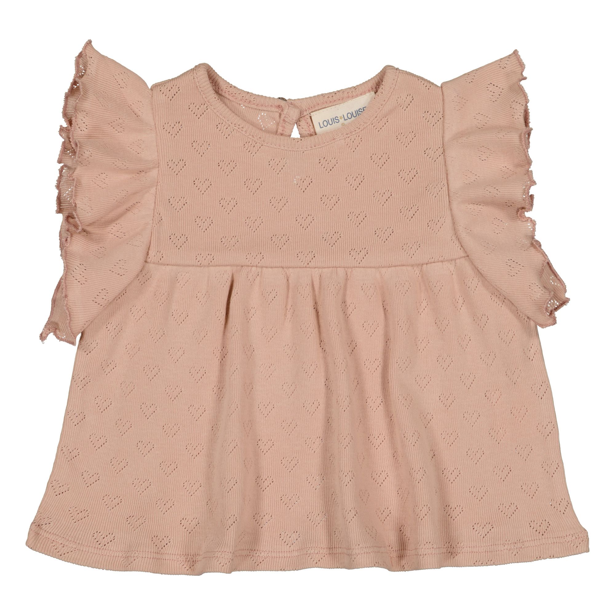 Louis Louise - T-shirt Jersey Ajouré Violette - Fille - Rose