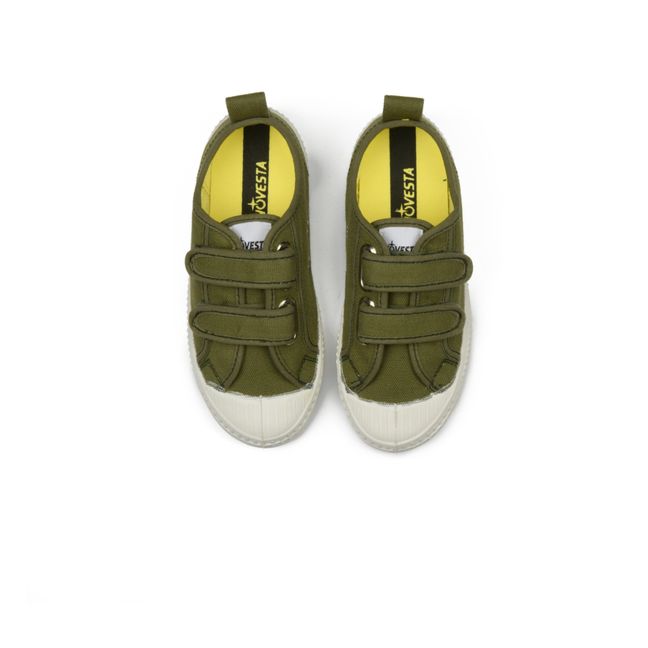 Vegan Velcro Sneakers | Khaki