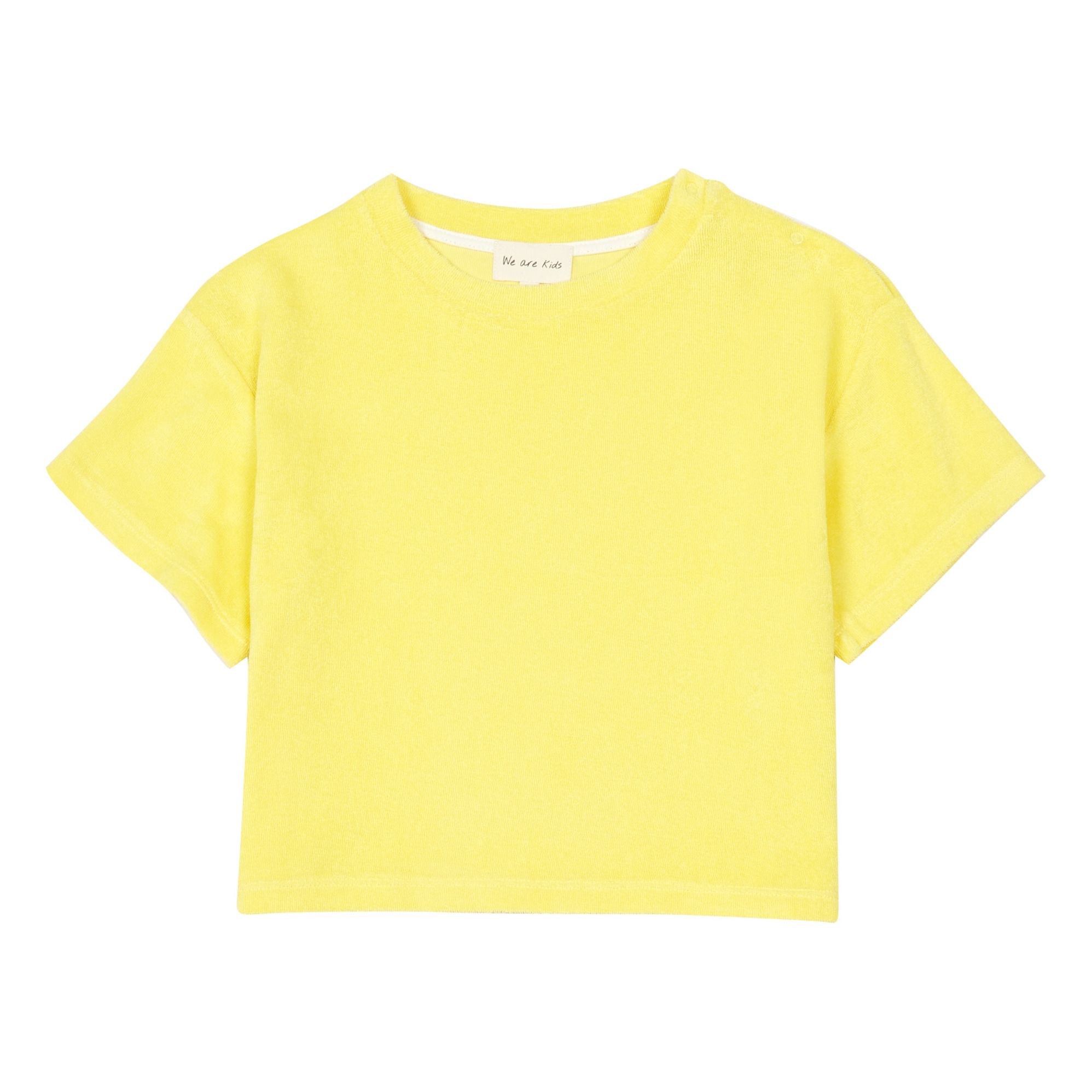 We Are Kids - T-Shirt Jordan Coton Bio - Fille - Jaune
