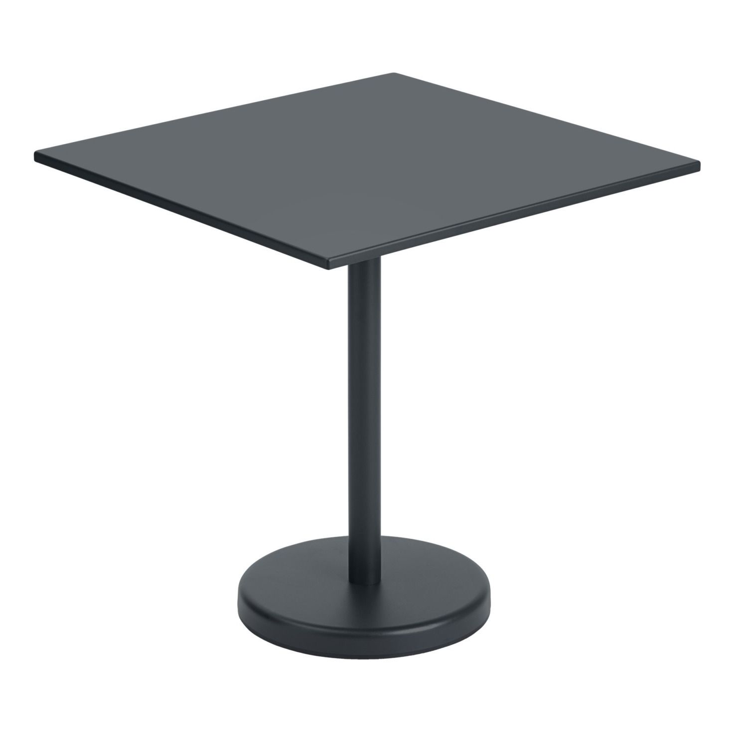Muuto - Table outdoor carré Linear - Noir