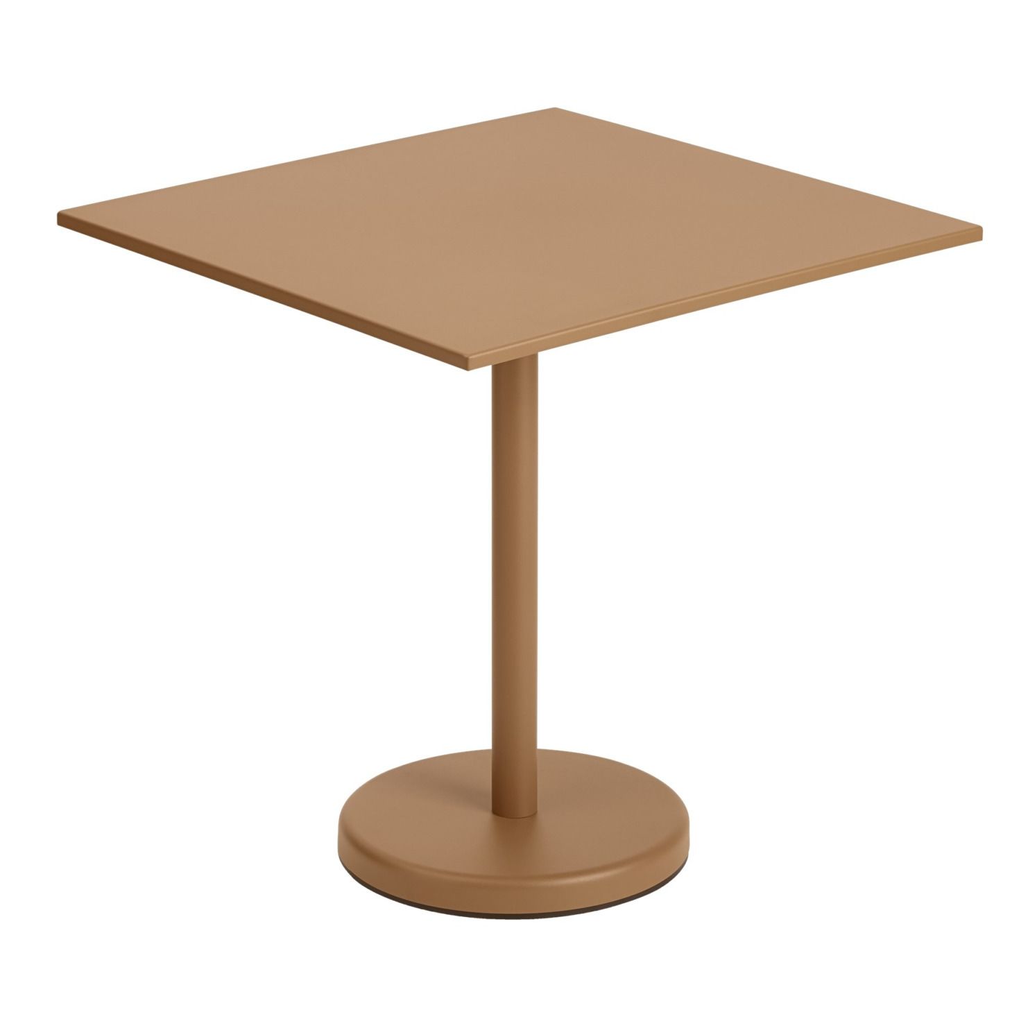 Muuto - Table outdoor carré Linear - Brun
