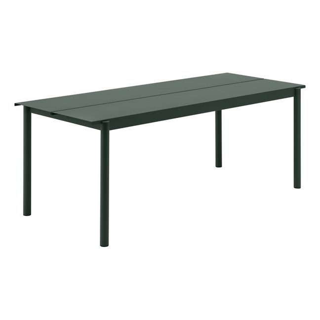 Linear Outdoor Table Dark green