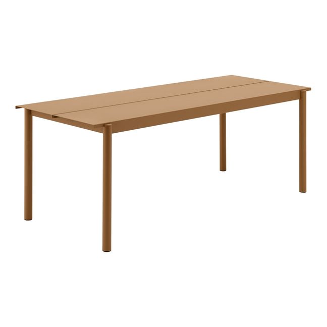 Linear Outdoor Table Brown