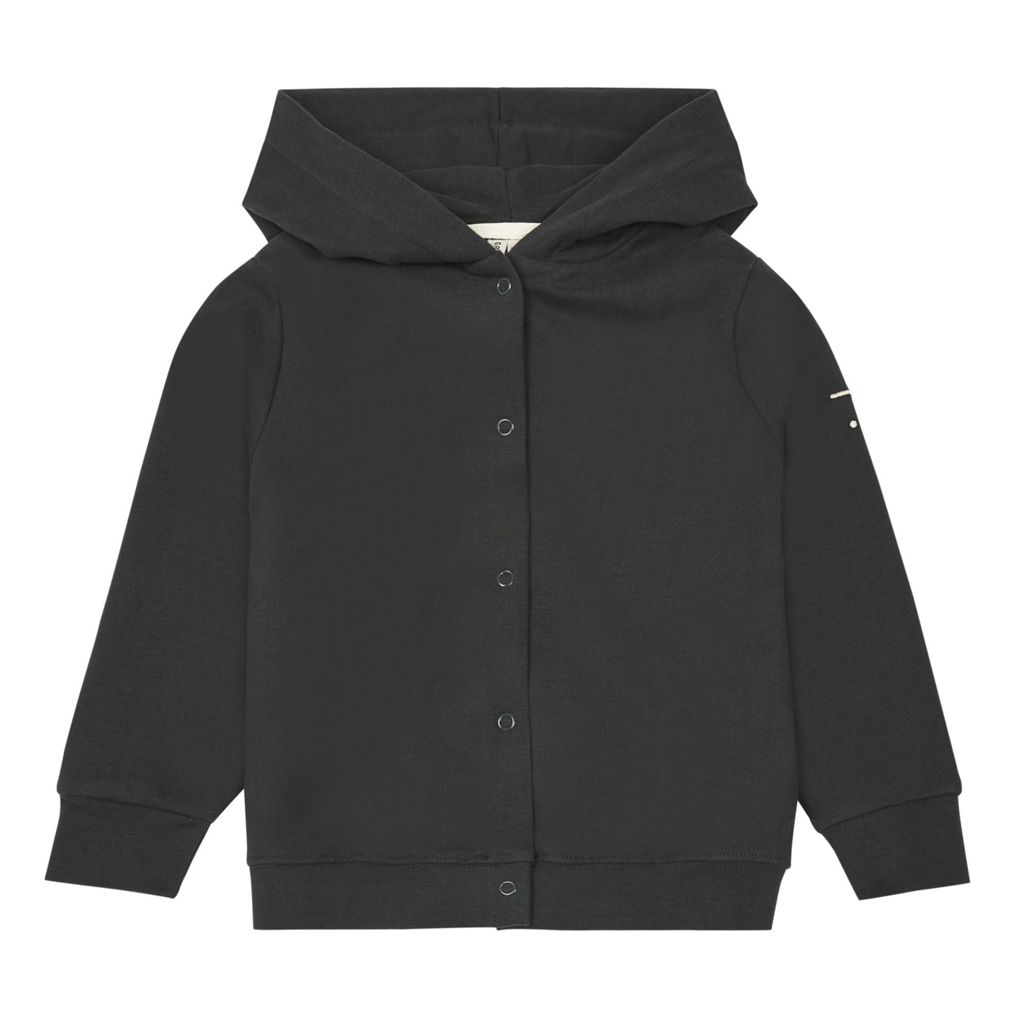 Gray Label - Cardigan Capuche Coton Bio - Fille - Noir