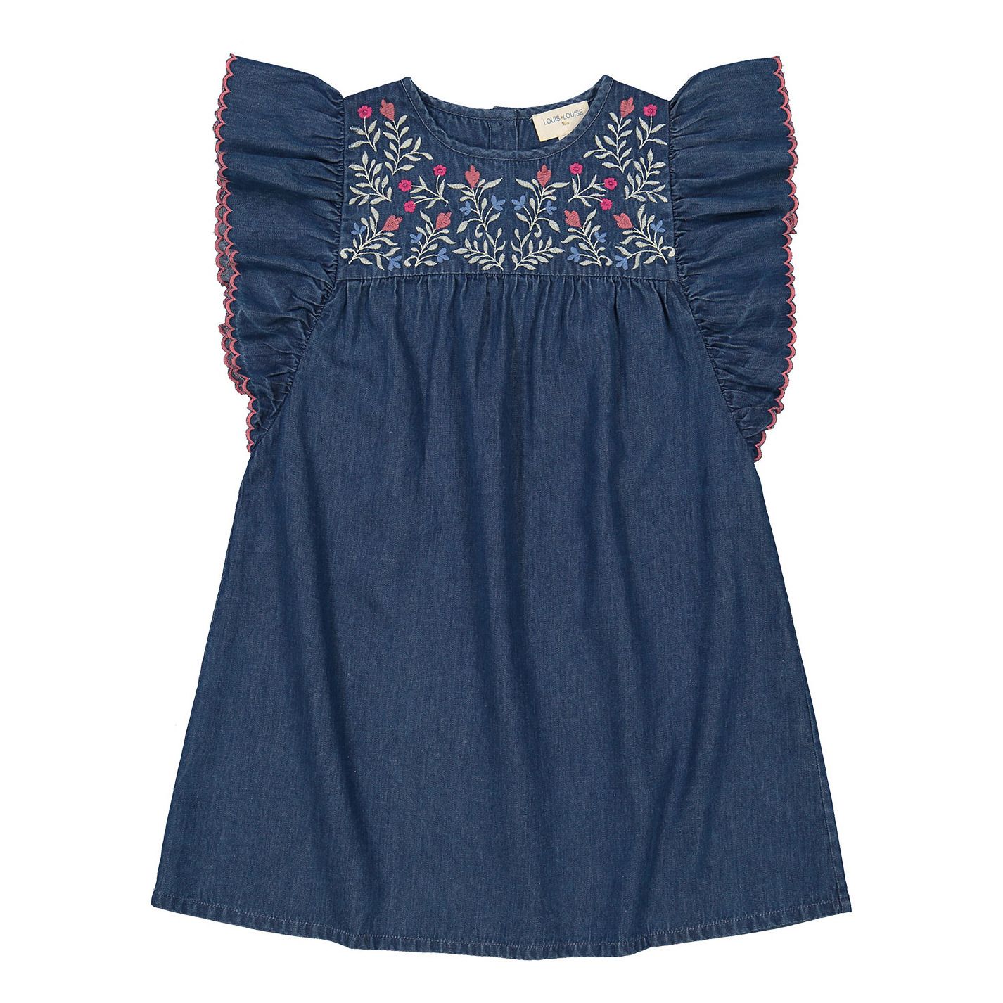 Louis Louise - Robe Chambray Bettie - Fille - Bleu jean